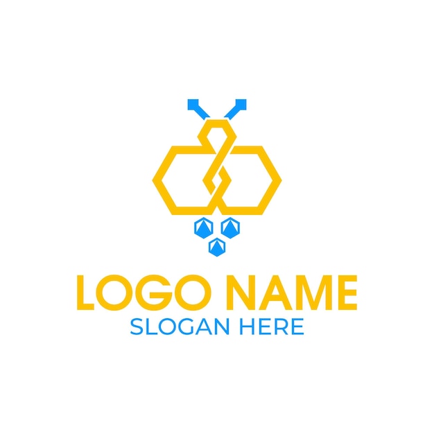 Honey bee logo design