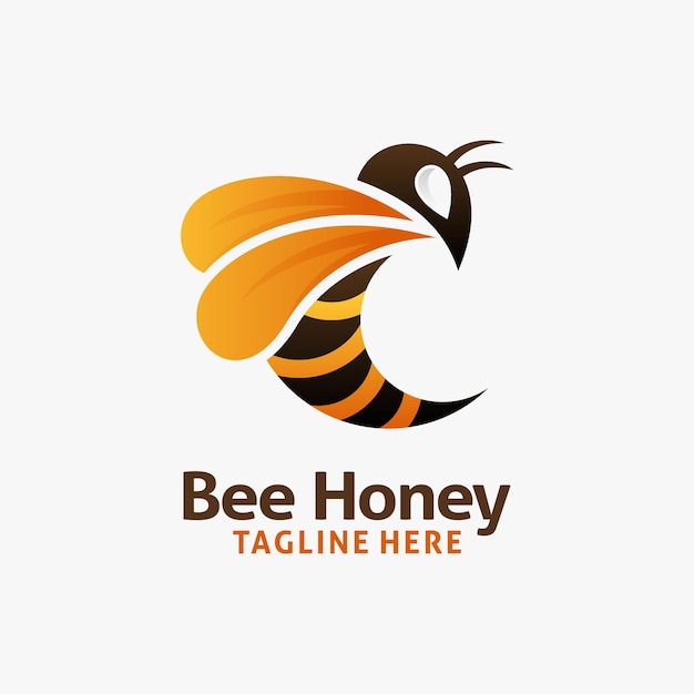 Дизайн логотипа honey bee