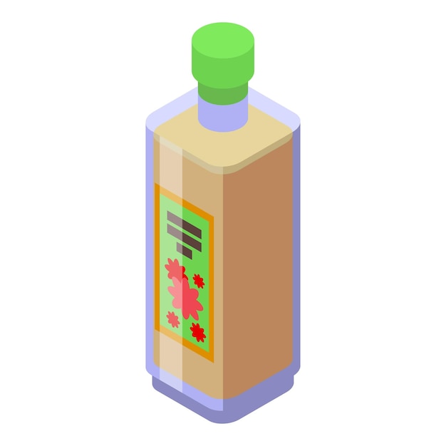 Vector honey bottle icon isometric vector propolis food