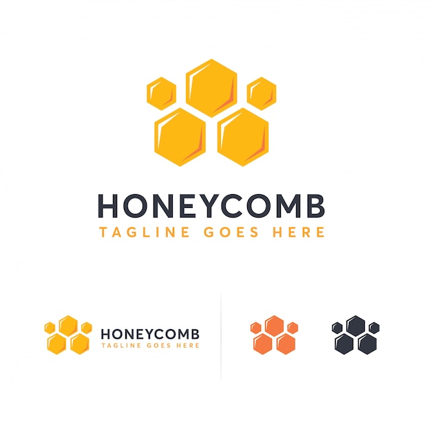 Шаблон логотипа Honey Comb