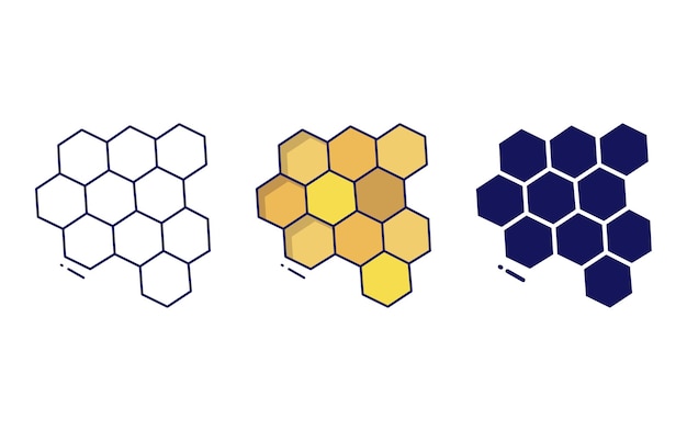 honey comb vector icon