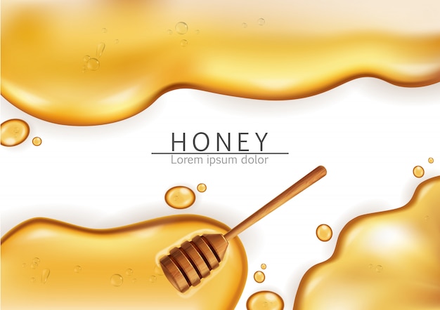 Honey dip background