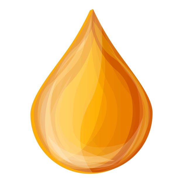 Honey drop icon Cartoon of honey drop vector icon for web design isolated on white background