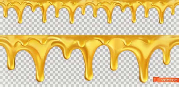 Honey drop seamless. 3d