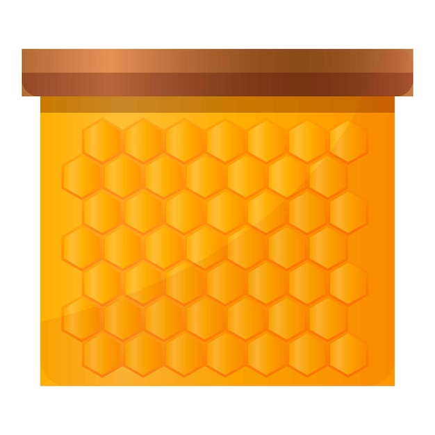 Honey frame icon Cartoon of honey frame vector icon for web design isolated on white background