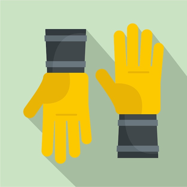 Вектор Значок медовых перчаток плоская иллюстрация векторной иконки медовых перчаток для веб-дизайна