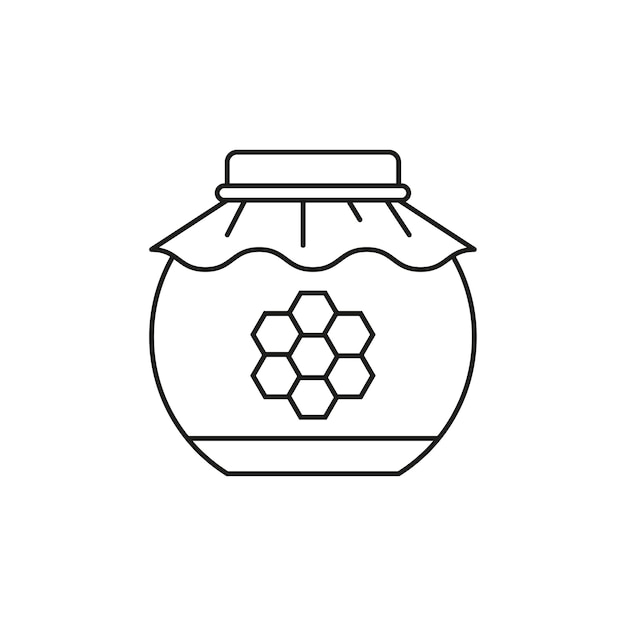 Honey jar icon Vector illustration EPS 10 Stock image