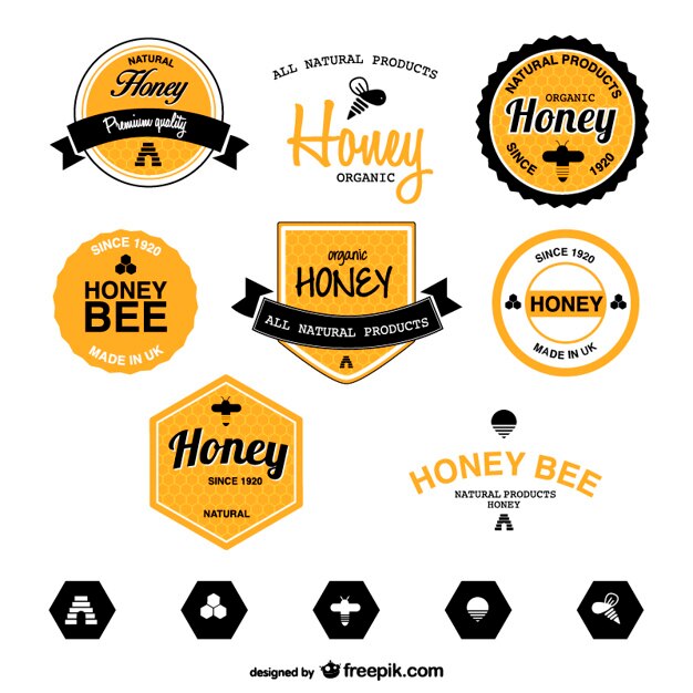 Honey labels collection