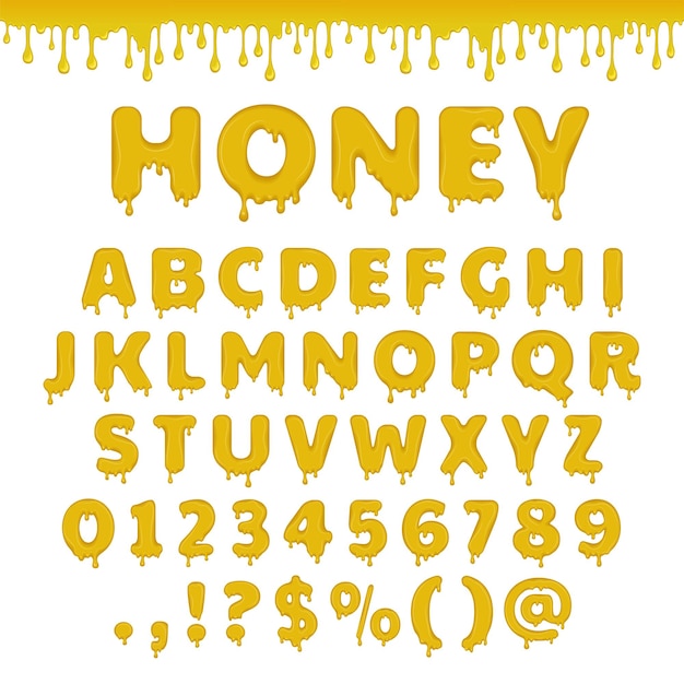 蜂蜜のラテン文字