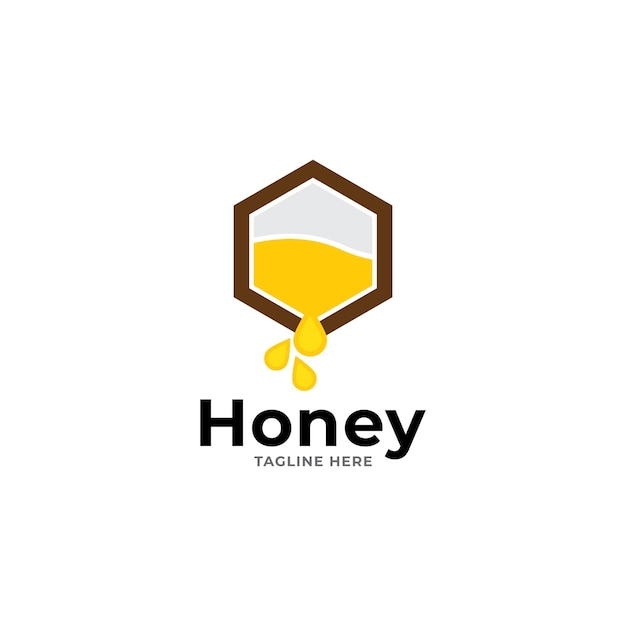 honey logo icon vector template