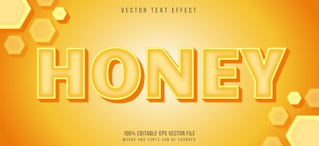 Honey text effect