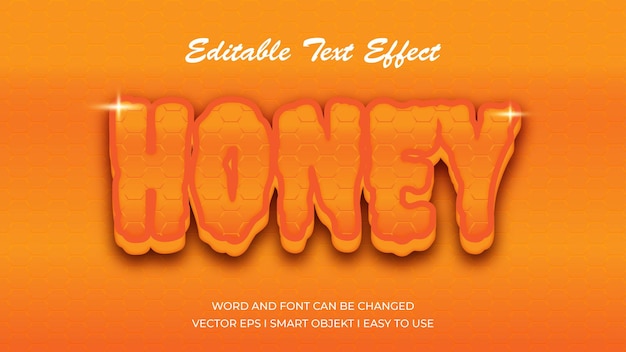 Honey text effect