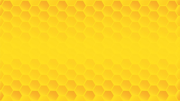 Vector honeycomb background with opacity gradient inside