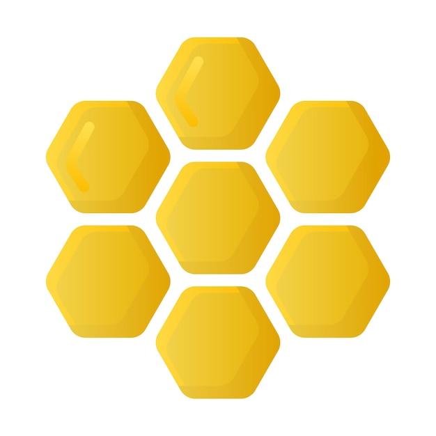 Honeycomb cartoon vector illustration isolated object