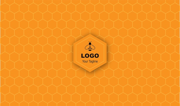 Honeycomb hexagon seamless pattern background