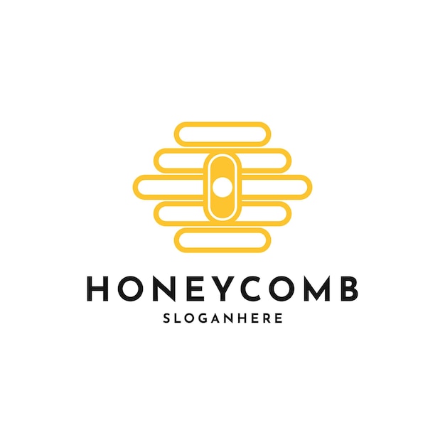 honeycomb house logo design minimalist honeycomb line logo design