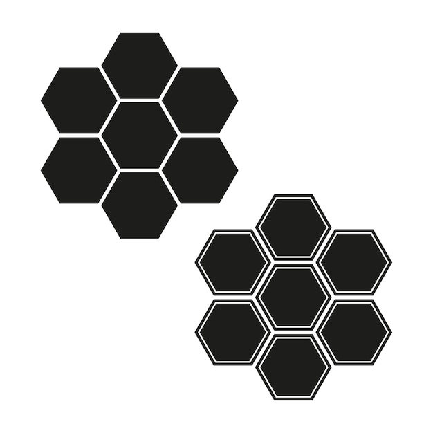 Vector honeycomb icon vector illustration eps 10 stock image