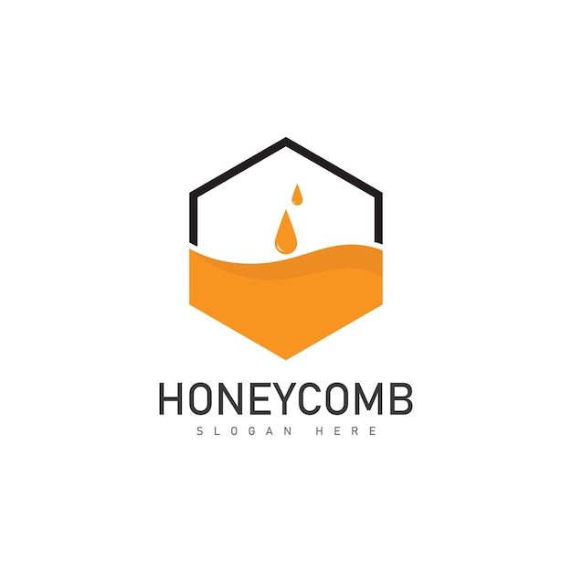 honeycomb 일러스트레이션 로고 터 템플릿