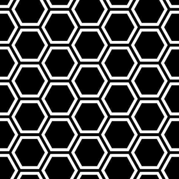 Honeycomb seamless pattern Abstract geometric honeycomb seamless pattern Hexagon pattern Vector illustration