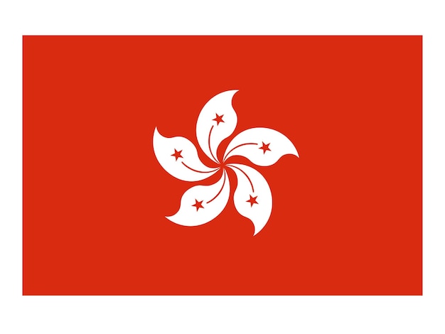 Hong kong flag world flag icon official national flag international flag