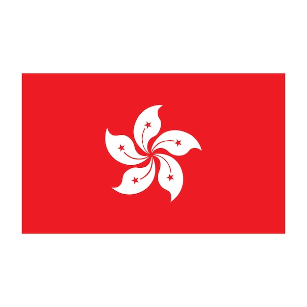 Vector hong kong flag