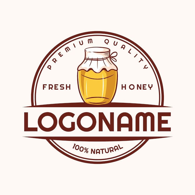 Honing logo sjabloon vers honing logo product