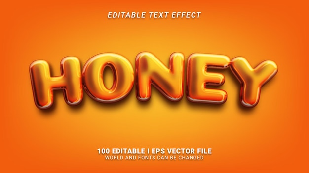 Vector honing tekst effect