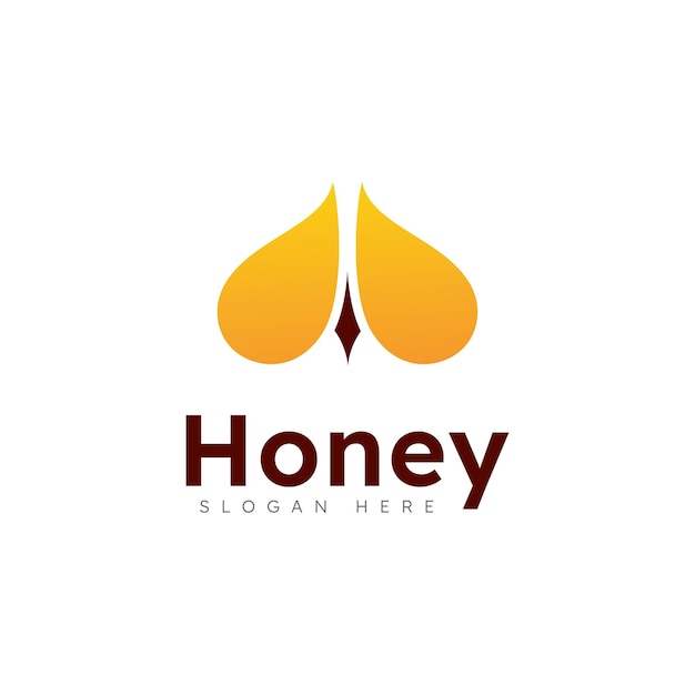 Honingraat logo en symbool vector design