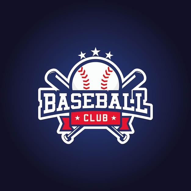 Vector honkbal club logo ontwerp