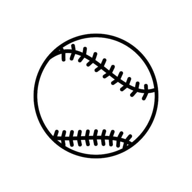 honkbal pictogram vector ontwerpsjabloon op witte achtergrond
