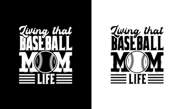 Honkbal Quote T-shirtontwerp, typografie