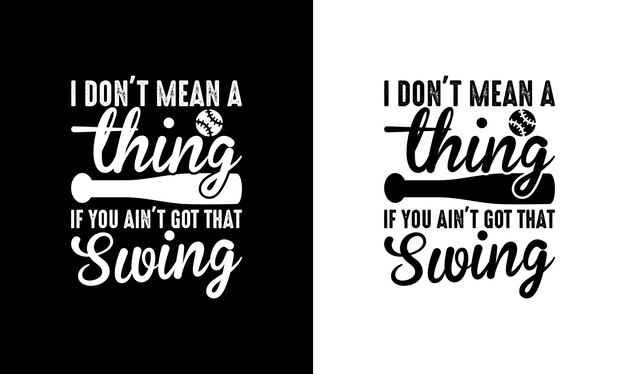 Honkbal Quote T-shirtontwerp, typografie