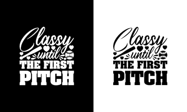 Honkbal Quote T-shirtontwerp, typografie