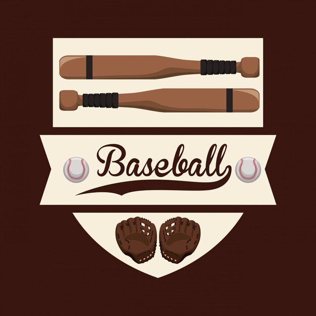 Honkbal sport ontwerp