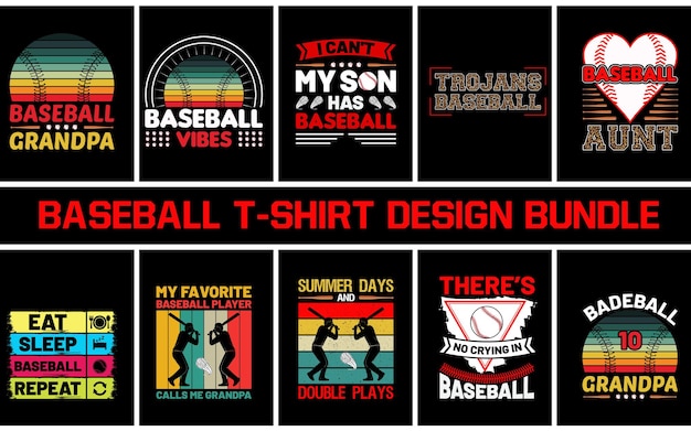 Honkbal t-shirt design met vintage typografie t-shirt design