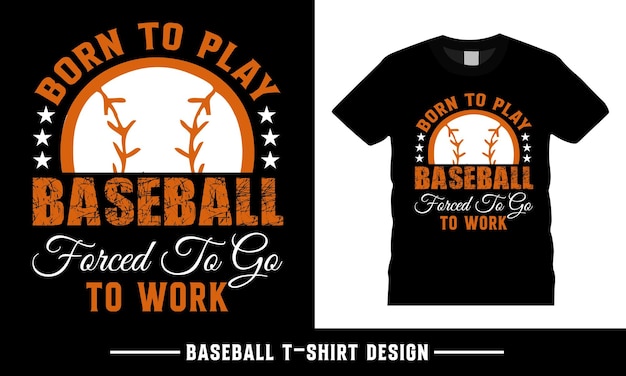 Honkbal t-shirt grafisch ontwerp