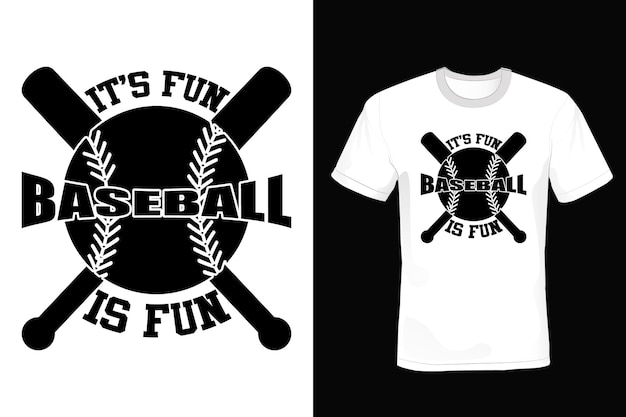 Vector honkbal t-shirt ontwerp typografie vintage