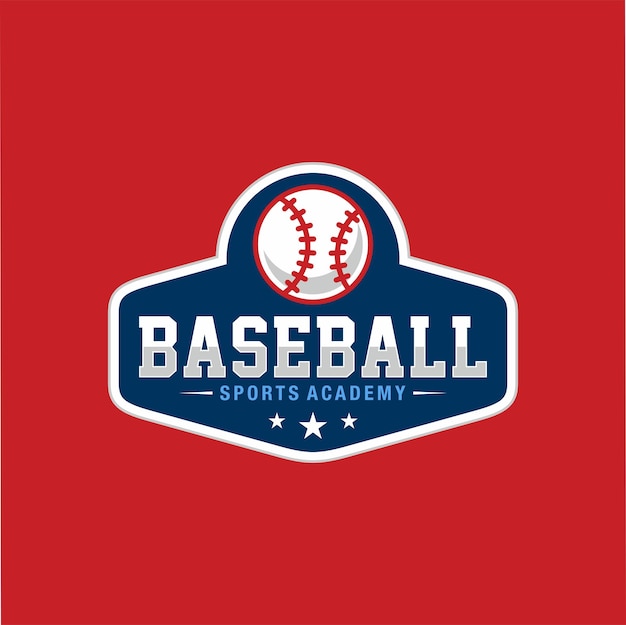 Honkbal team logo sjabloonontwerp