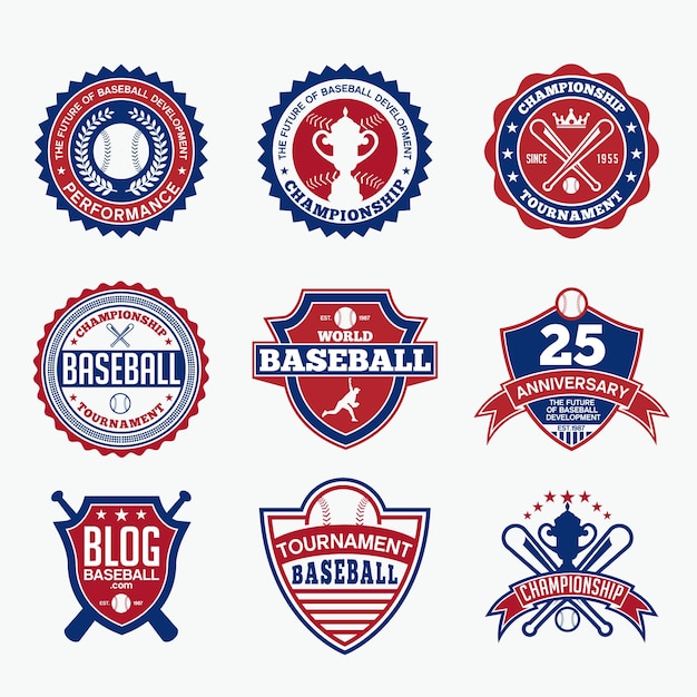 Vector honkbal team logo