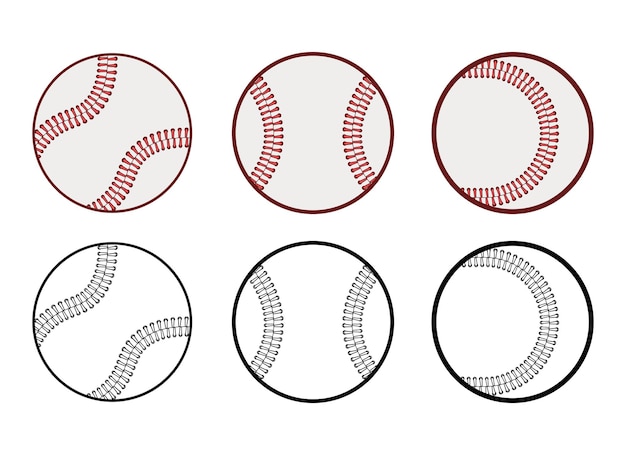 Vector honkbal vector ontwerp illustratie geïsoleerd op een witte background
