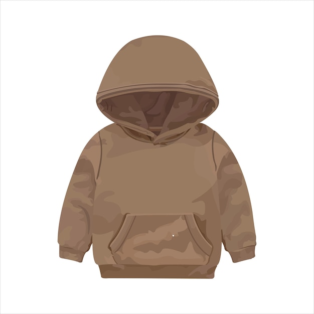 Hoodie jas Baby eigendom Vector plat ontwerp afbeelding illustratie 2d Hd