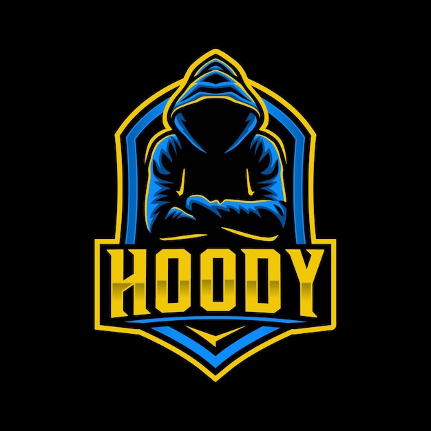 hoodie mascotte logo sjabloon