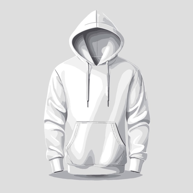 Hoodie vector on white background