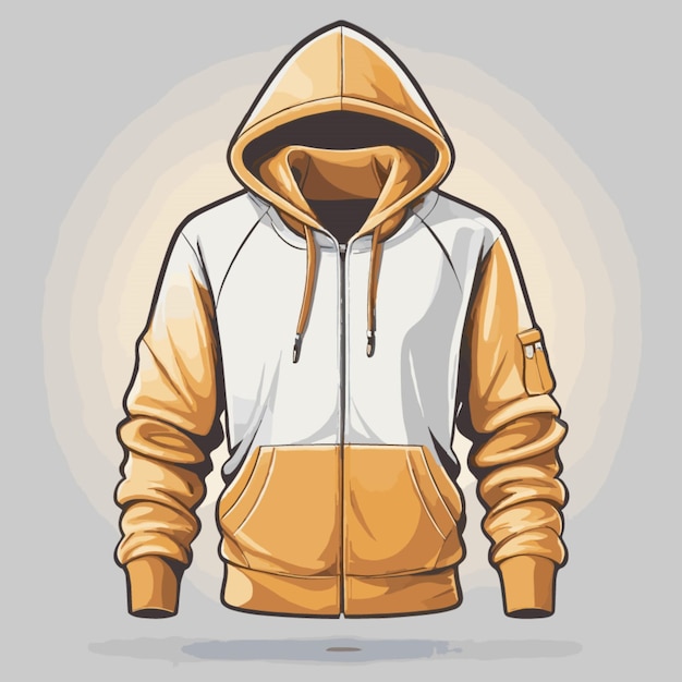 Vector hoodie vector on a white background