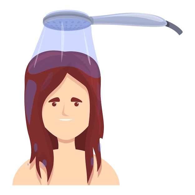 Vector hoofddouche pictogram cartoon vector badkamer water hoofdbad