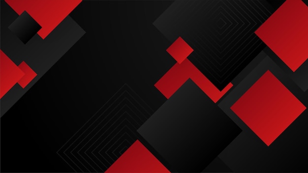 Hoog contrast rode en zwarte glanzende strepen Abstract tech grafische achtergrondontwerp Vector bedrijfsachtergrond Vectorillustratie