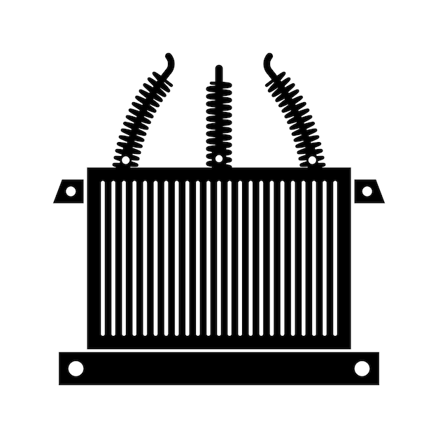 Hoogspanning elektrische transformator icoon