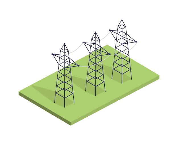 Hoogspanningslijn concept