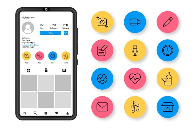 Hoogtepunten van Instagram-pictogramverhalen
