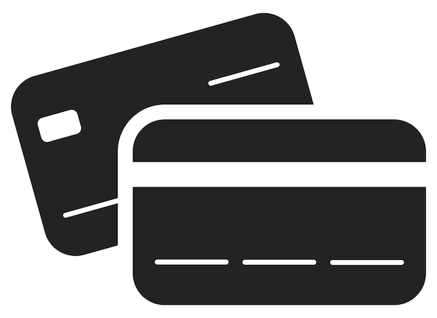 Hoogwaardige moderne en platte vector zakelijke icoon van creditcard op een geïsoleerde achtergrond
